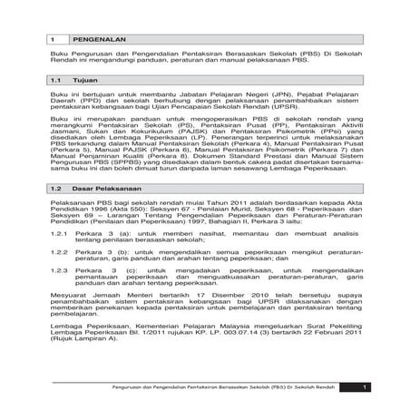 Buku panduan pbs