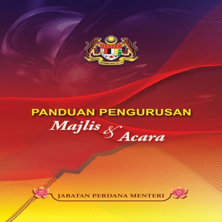 Buku panduan pengurusan majlis dan acara