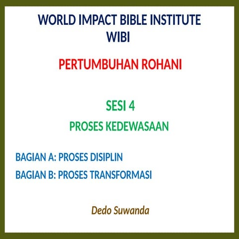 4 Hukum Rohani | PPT