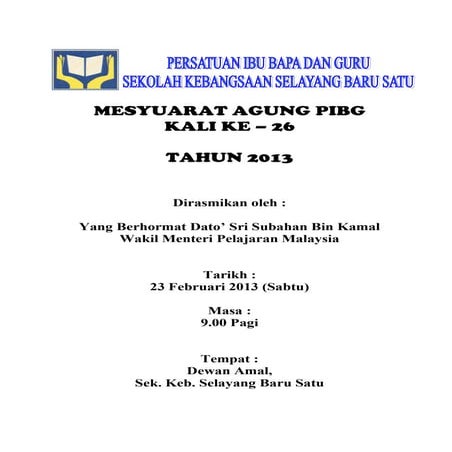 Buku program ma2013