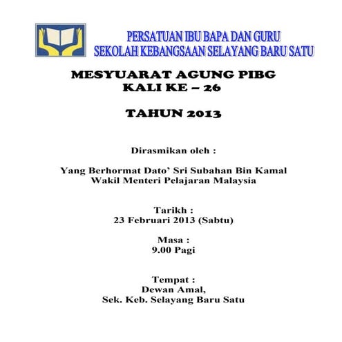 Buku program ma2013