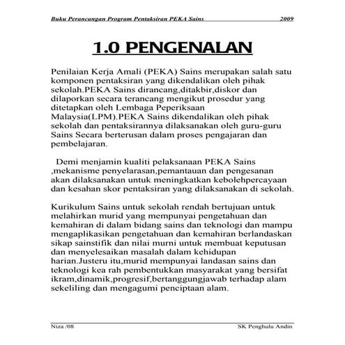 Buku program peka sains
