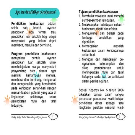 Buku saku tutor_keaksaraan