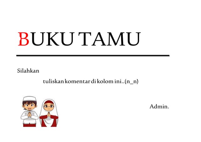 Buku tamu PPT Buku tamu PPT