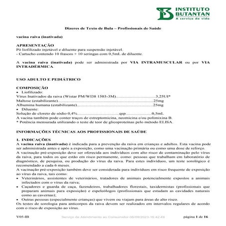 Bula vacina inativada lagriahflshtlsbdkshrk | PDF