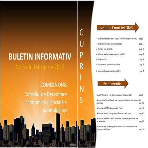 Buletin 3 al Comisiei ONG