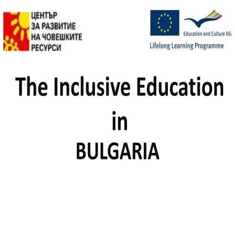 Bulgaria   inclusive education