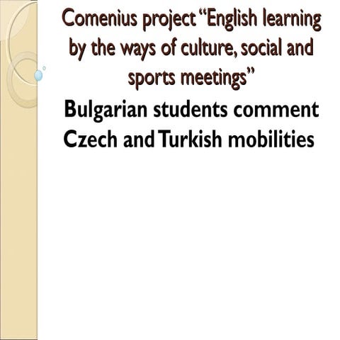 Bulgarian comments (1)