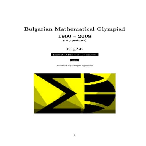 OLIMPIADAS DE MATEMATICA BULGARIA 1960 2008