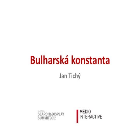 Bulharská konstanta