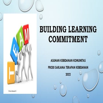Buliding Learning Commitment untuk digunakan pada persiapan praktik ...