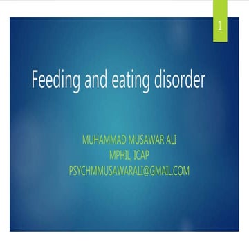 Bulimia and binge eating disorders | PPTX
