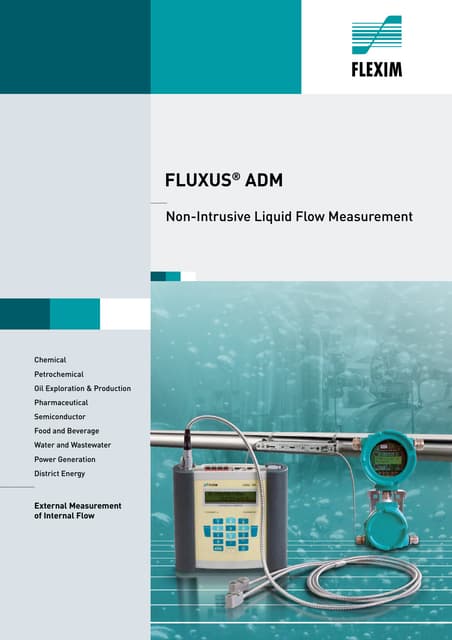 Flexim Americas - Non-Intrusive Liquid Flow Measurement