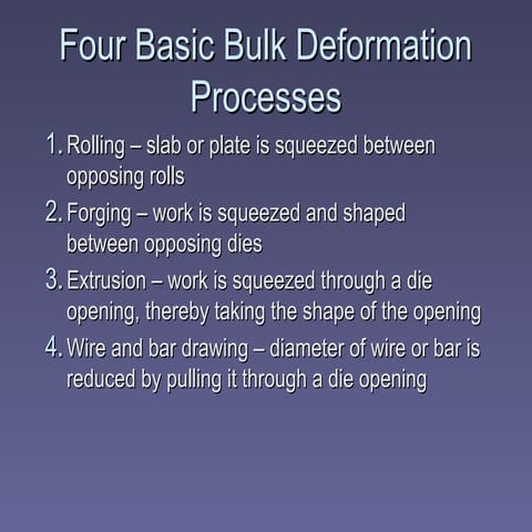 Manufacturing Process -Bulk Deformation Process.ppt