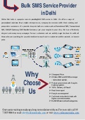 Bulk sms service Provider in delhi