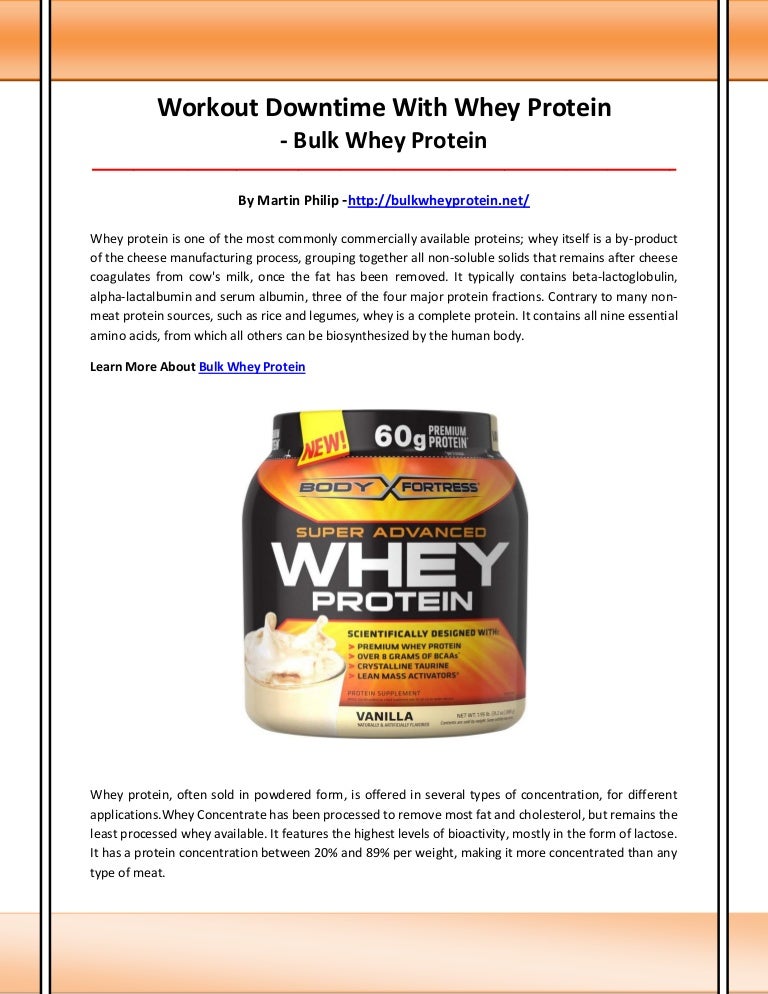 Bulk whey protein