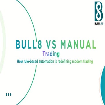 Bull8 vs Manual Trading | Bull8 retail algo trading software | PPTX