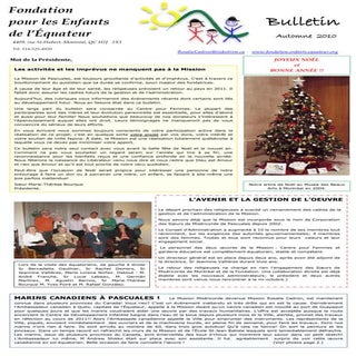 Bulletin Automne 2011-FR