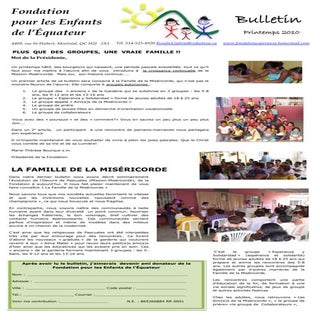 Bulletin Printemps 2010-FR