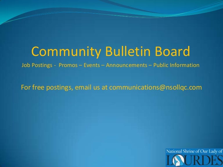 Bulletin board 20131021