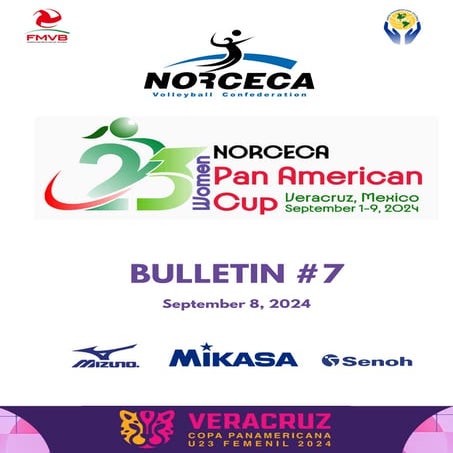Boletín final de la Copa Panamericana U-23 Veracruz 2024