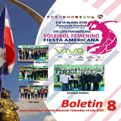 Boletín 8 (final) de la Copa Panamericana de voleibol femenino mayores (Norceca)