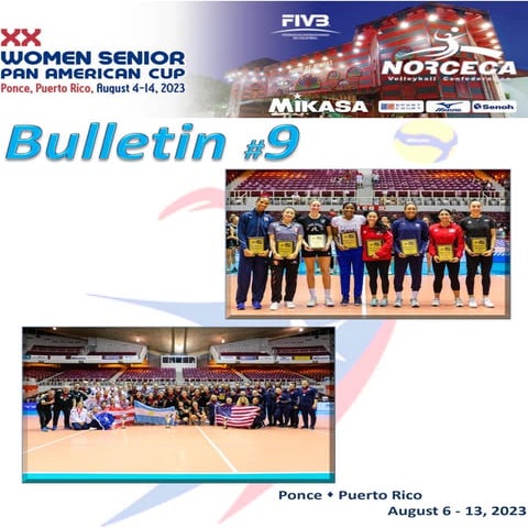 Boletín final: Copa Panamericana de Voleibol Ponce 2023
