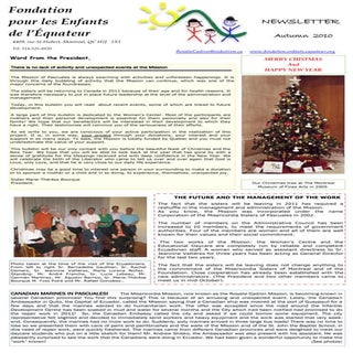 Bulletin Automne 2010-EN