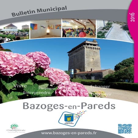 Bulletin municipal 2016 de Bazoges en Pareds  