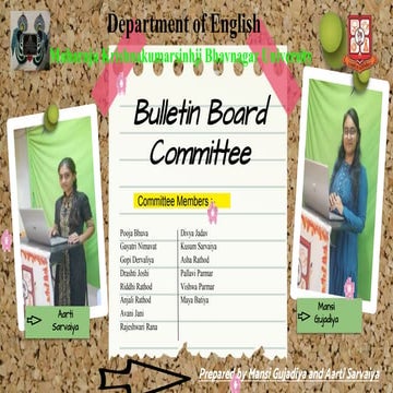 Bulletin  Board  Committee Final Report  .pptx