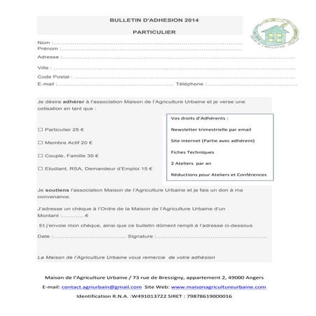Modèles de formulaires d'adhésion gratuits - Venngage