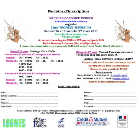 Bulletin Maubué Gondoire