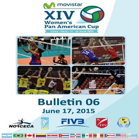 BOLETIN Nº 6 - COPA PANAMERICANA DE VOLEIBOL MAYORES