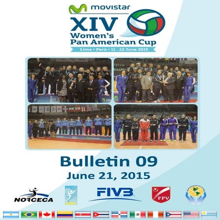 BOLETIN Nº 9 FINAL DE LA COPA PANAMERICANA DE VOLEY LIMA 2015
