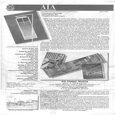 AIA New Orleans Bulletin portfolio