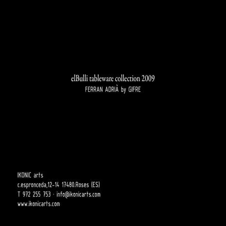 el Bulli Tableware design
