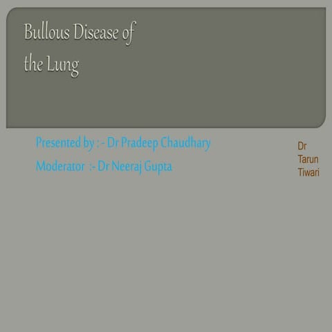 Bullous disease of lung.pptx