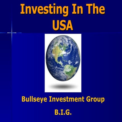 Bullseye Investments Presentation 8 2011