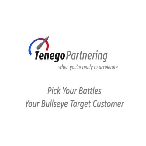 Pick Your Battles - Your Bullseye Target Customer