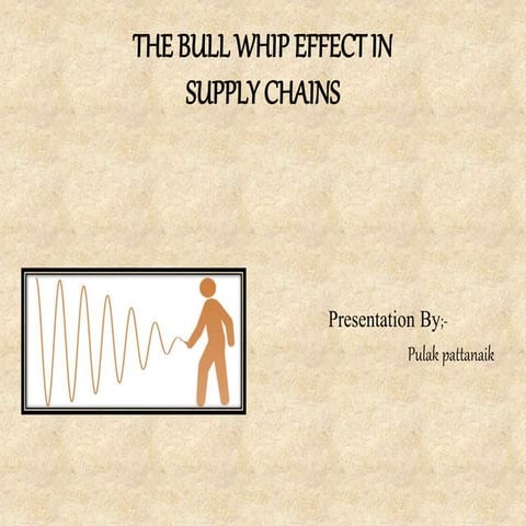 Bullwhip effect ppt