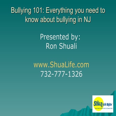 Bully 101 w anti bill info | PPT