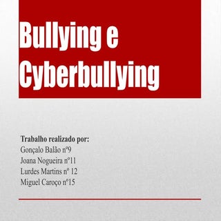 Bullying e ciberbullyng