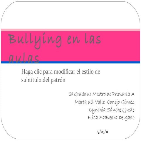 Bullying en las aulas