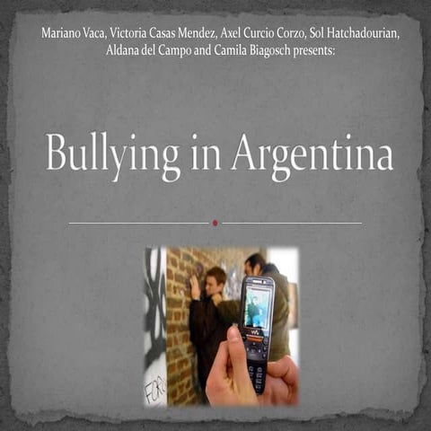 Bullying in argentina