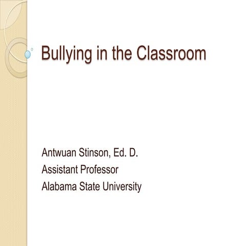 Bullying in the classroom ats