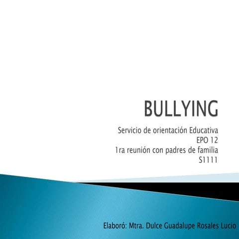 Bullying para alumnos