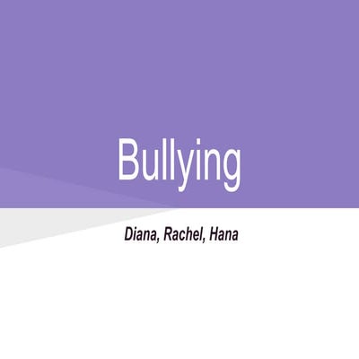 Bullying presentation