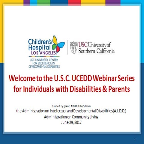 Webinar: Bullying Prevention - What People with Disabilities & Families Need to Know
