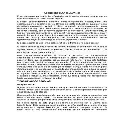 ENSAYO BULLING