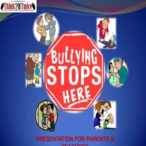 Anti-Bully presentation for parents